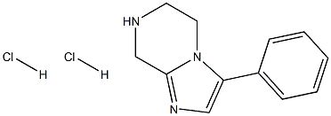 3-苯基-5,6,7,8-四氢咪唑并[1,2-A]吡嗪二盐酸盐 结构式
