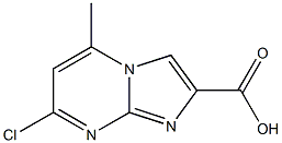 7-Chloro-5-Methyl-iMidazo[1,2-a]pyriMidine-2-carboxylic acid,,结构式