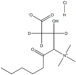 己酰肉碱-[D3]盐酸盐, , 结构式