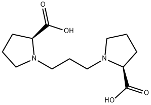 (S)-1-(3-((S)-2-CARBOXYPYRROLIDIN-1-YL)PROPYL)PYRROLIDINE-2-CARBOXYLIC ACID Struktur