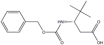 (S)-3-CBZ-AMINO-3-T-BUTYL-PROPANOIC ACID,,结构式