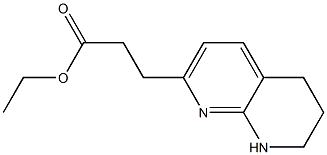 ETHYL 3-(5,6,7,8-TETRAHYDRO-1,8-NAPHTHYRIDIN-2-YL)PROPANOATE 化学構造式