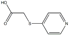 (4-Pyridylthio)acetic acid Structure