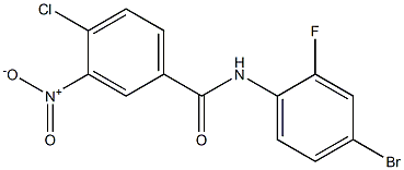 N-(4-bromo-2-fluorophenyl)-4-chloro-3-nitrobenzamide Structure