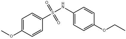 N-(4-乙氧基苯)-4-甲氧基苯磺酰胺, 349099-01-0, 结构式