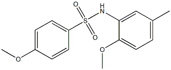 4-methoxy-N-(2-methoxy-5-methylphenyl)benzenesulfonamide Structure