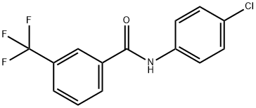 N-(4-chlorophenyl)-3-(trifluoromethyl)benzamide Struktur