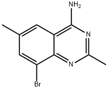 8-bromo-2,6-dimethylquinazolin-4-amine Structure