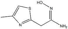 (E)-N'-hydroxy-2-(4-methylthiazol-2-yl)acetamidine