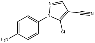 1-(4-aminophenyl)-5-chloro-1H-pyrazole-4-carbonitrile Struktur