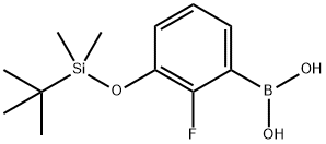 3-(t-Butyldimethylsilyloxy)-2-fluorophenylboronic acid,2096331-47-2,结构式