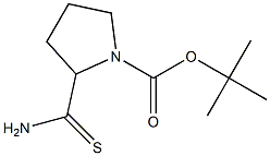 tert-butyl 2-carbamothioylpyrrolidine-1-carboxylate Struktur