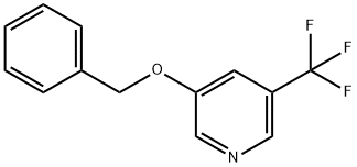 3-苄氧基-5-(三氟甲基)吡啶 结构式