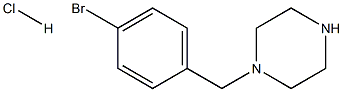 1-[(4-Bromophenyl)methyl]piperazine hydrochloride 化学構造式