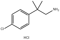 2-(4-Chlorophenyl)-2-methylpropan-1-amine hydrochloride 结构式
