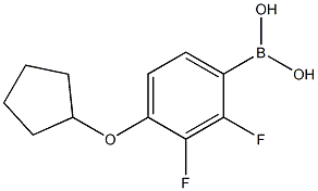 4-(Cyclopentyloxy)-2,3-difluorophenylboronic acid Struktur
