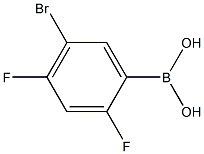 5-Bromo-2,4-difluorophenylboronic acid Struktur