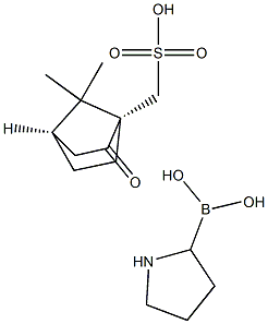 Pyrrolidine-2-boronic acid, (1S,4R)-camphorsulfonate 结构式