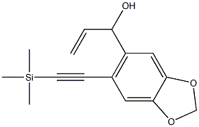 1-(6-((triMethylsilyl)ethynyl)benzo[d][1,3]dioxol-5-yl)prop-2-en-1-ol