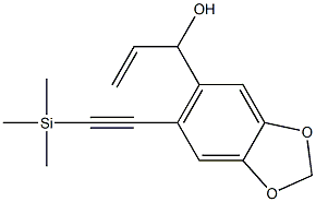 1-(6-((triMethylsilyl)ethynyl)benzo[d][1,3]dioxol-5-yl)prop-2-en-1-ol Structure