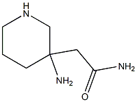 2-(3-aMinopiperidin-3-yl)acetaMide,,结构式