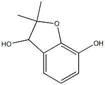 2,3-Dihydro-2,2-dimethyl benzofuran-3,7-diol 100ug/ml in Acetonitrile,,结构式