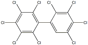 2.2'.3.3'.4.4'.5.5'.6-Nonachlorobiphenyl Solution 结构式