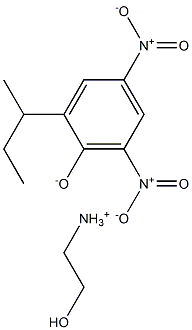 4.6-Dinitro-2-sec-butylphenol ethanolamine salt Solution 化学構造式