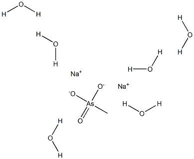 Disodium methyl arsonate hexahydrate Solution Structure