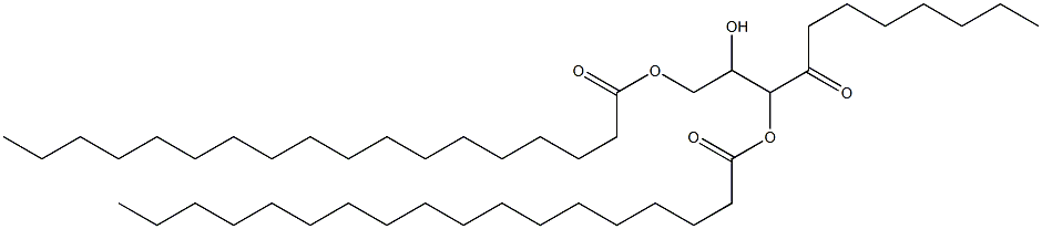 OCTANOYL-1,3-DISTEARIN Structure