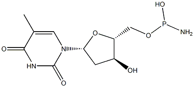 THYMIDINE PHOSPHORAMIDITE Structure