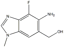 (5-aMino-4-fluoro-1-Methyl-1H-benzo[d]iMidazol-6-yl)Methanol 结构式