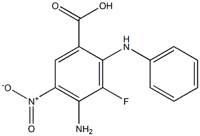  4-aMino-3-fluoro-5-nitro-2-(phenylaMino)benzoic acid