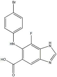 6-(4-broMophenylaMino)-7-fluoro-1H-benzo[d]iMidazole-5-carboxylic acid