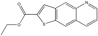 ethyl thieno[2,3-g]quinoline-2-carboxylate,,结构式