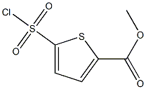 Methyl-5-(chlorosulfonyl)thiophene-2carboxylate,,结构式