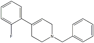 1-benzyl-4-(2-fluorophenyl)-1,2,3,6-tetrahydropyridine,,结构式