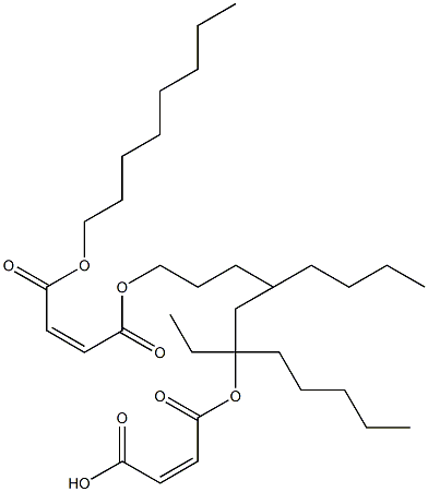 Dioctyl maleate (Diethylhexyl maleate) 结构式