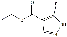 5 -氟-1H -吡唑-4-羧酸乙酯 结构式