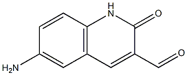 6-aMino-2-oxo-1,2-dihydroquinoline-3-carbaldehyde Structure