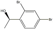 (R)-1-(2,4-二溴苯基)乙醇,,结构式
