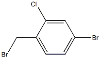 2-chloro-4-broMobenzyl broMide Struktur