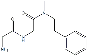 2-AMINO-N-([METHYL(2-PHENYLETHYL)CARBAMOYL]METHYL)ACETAMIDE Struktur