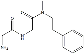 2-AMINO-N-([METHYL(2-PHENYLETHYL)CARBAMOYL]METHYL)ACETAMIDE 结构式