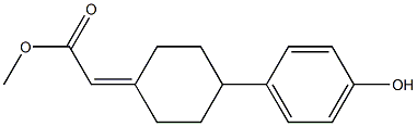 METHYL 2-(4-(4-HYDROXYPHENYL)CYCLOHEXYLIDENE)ACETATE Struktur