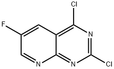 2,4-dichloro-6-fluoropyrido[2,3-d]pyriMidine Struktur
