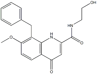 8-benzyl-N-(2-hydroxyethyl)-7-Methoxy-4-oxo-1,4-dihydroquinoline-2-carboxaMide