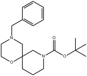 tert-butyl 4-benzyl-1-oxa-4,8-diazaspiro[5.5]undecane-8-carboxylate, 1445950-77-5, 结构式