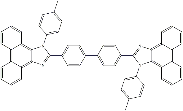4,4'-bis(1-p-tolyl-1H-phenanthro[9,10-d]iMidazol-2-yl)biphenyl Structure