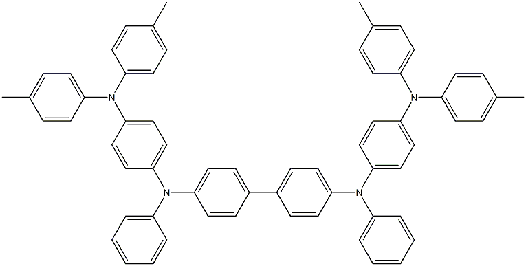 N,N'-diphenyl-N,N'-di-[4-(N,N-ditolyl-aMino)phenyl]benzidine Struktur